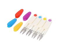 4 PCS U Snips de Fil en Forme de U avec Couverture - Ciseaux de Broderie Compacts pour la Couture de Bricolage, les Voyages et le Design