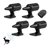 4 PCS Ultrasonique sur La Faune Alarme,Sifflet Ultrasons Ultra Son Anti-Gibier,Quatre avertisseurs,Sifflets de Cerf Avertissement,Sifflets de Cerf pour Voitures,Motos,Ultrasonique Cerf Attention