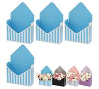 4 Pcs Valentine Envelope Boxes Envelopes Gift Box for Valentines Day Flower Bouquet Romantic Gift Folding Envelope Boxes for Flowers Wedding Valentine’s Day Party Proposal Decorative