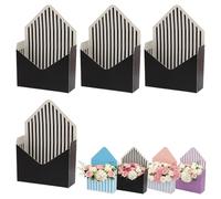 4 Pcs Valentine Envelope Boxes Envelopes Gift Box for Valentines Day Flower Bouquet Romantic Gift Folding Envelope Boxes for Flowers Wedding Valentine’s Day Party Proposal Decorative
