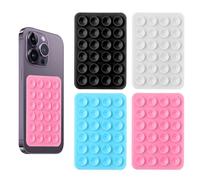 4 Pcs Ventouse Silicone Telephone, Coque Ventouse, Silicone Ventouse Téléphone, Ventouse Telephone, Multi Usages Adhésif pour Coque de Téléphone à Ventouse Support à Ventouse pour Téléphone