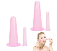 4 Pcs Ventouse Visage,Ventouse Visage Anti-Rides - Facial Lift Cup,Cupping Ventouse,Ventouse Massage,Silicone Massage Cups Soins Du Anti-Cellulite, Pour Le Massage Ventouses Du Visage Et Yeux