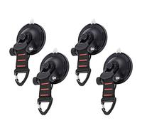 4 PCS Ventouses D'ancrage, Ancre à Ventouse Fixation du Crochet d'Arrimage Ventouses d'ancrage Lavables Multi-usages pour Voiture Auvent Latéral Bateau Camping Bâche