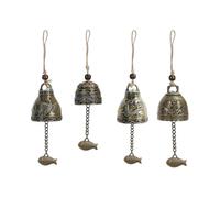 4 Pcs Vintage Wind Chimes,wind Chimes,outdoor Decorative Hanging Chimes Chinese Lucky 11 Bell Metal Wind Chimes Hanging Ornament Decoration