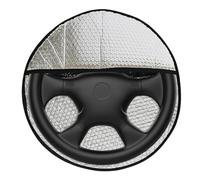 4 PCS Volant Protection Solaire Refroidissement Volant Couverture de Protection Solaire | Voiture Volant Pare-soleil Visière Accessoires Voiture Pliable Volant Couverture Solaire Été