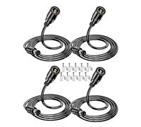 4 pcs VOLTKARE Extension de Puissance 12V DC Connecteur Mâle à Femelle 5.5x2.1mm Câble d'alimentation 9V pour Caméra IP WiFi Tapo : C200 C310 C100 C210 C225