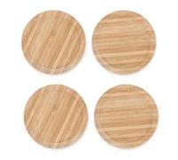 4 PCS Wine Glass Covers Wood Drinking Lids to Keep Bugs Out Water Topp