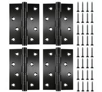 4 PcsCharniere Porte, Charnières pour Placards, Charniere Inox, Charnière en Acier Inox, Charnières pour Porte Placard, Charnière Invisible pour Fenetre Tiroir Jardin Boîte Meubles(100 x 76 x 2 mm)