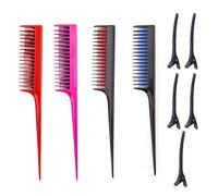 4 Peignes À Reflets Et 5 Épingles À Cheveux En Plastique, Outils De Coloration, Outils De Coiffure, Outils De Coiffure.