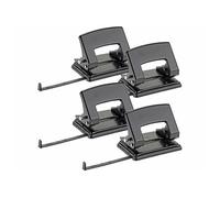 General Office Perforateurs 2 trous (lot de 4) – Jusqu'à 30 feuilles – Rail de butée A6/A5/A4