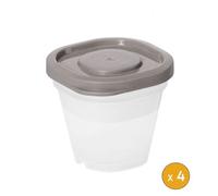 4 petites Boîtes alimentaire vinaigrette 50 ml