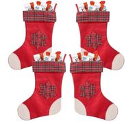 4 petites bottes de Noël garnies de 20 chocolats KINDER | SchokoBons et mini Bueno