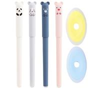 4 Petits Ours Peuvent Supprimer Des Stylos Neutres Et 2 Caoutchoucs De Gravure, Un Stylo De Séchage Rapidement, De Jolis Écrits De Dessins Animés, Adaptés Aux Écoles Et Aux Bureaux.