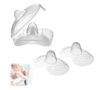 4 Pezzi bout de sein mam,Bouts de sein Contact - Sans BPA, silicone souple ultra-fin, taille L+S
