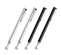 4 Pezzi Télescope Portable Bâton de Ramassage Magnétique Simple Aimant Extensible Outil À Main Stylo Magnétique Télescopique Ensembles d'outils Main (Nero+Argento)