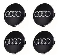 4 pices Cache Moyeux pour Audi 60mm Centre Roue ABS Accessoires de Voiture Label
