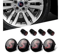 4 PICES Capuchon de Centre de Roue de Voiture 54mm S Logo Compatible avec Mini Cooper Clubman Countryman Paceman Enjoliveurs de Centre de Roue