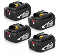 4 Pièce 18V 5.0Ah Batterie Remplacement pour Makita Batterie 18V Compatible pour Makita BL1850B BL1860B BL1850 BL1840 BL1830 BL1860 BL1835 BL1845 BL1820B avec Indicateur LED