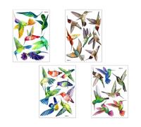 4-Piece Anti-Collision Waterproof Bird Window Decals