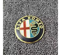 4 Pièce Autocollants Cache Moyeu pour Alfa Romeo 4C Spider 2015-2019 56mm, Autocollant avec Emblème Centre pour Passionnés d'Auto & Utilisation Quotidienne