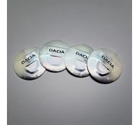 4 Pièce Autocollants Cache Moyeu pour Dacia Logan I Van 2007-2012 2012-2017 56mm, Autocollant avec Emblème Centre pour Passionnés d'Auto & Utilisation Quotidienne