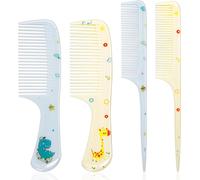 4 Piece Children's Hair Brush,Detangling Hair Brushes for Girls Boys,Cute Hair Comb Set,Wet Dry Kids Hairdressing Brush.[O47]