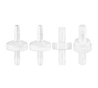 4 Pièce Clapet Anti-Retour en Plastique, Valve Anti-Retour à Sens Unique, Pour Traitement de l'eau Purification de l'air, Pour Eau, Carburant, Liquide, Air (4 spécifications)