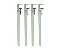 4 Piece F Shaped Clamp Metal Table Legs Adjustable Movable Height Adjustable Table Leg Breakfast Bar Leg Tabletop Support Legs Suitable(71cm/Light Green)