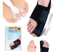 4 Piece Hallux Valgus Corrector Set,Separator And Corrector Washable Thumb Corrector,Big Toe Corrector To Protect For Men And Women,Iron