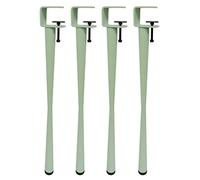 4-Piece Metal Table Clamp Legs - F-Shape Dining Desk Foot, Iron Workbench Support, DIY Bar Legs - No Punching Design, Adjustable Feet, with Adjustable Feet (70cm(28in),Green)