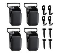 4-Piece Metal Tapestry Clips - Metal Tapestry Hangers | Mounted Non Slip Ţapestry Clips, For Wall Hangings Small Clip For Quilt Rug Carpet Textile Art Display