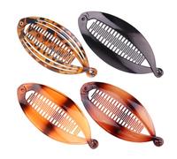 4 Pièce Pinces à Banane, Queue de Poisson Clip pour Femmes Classique, Pinces à Cheveux pour Femmes A Coda Di Pesce, Banane Poisson Cheveux, Pinces Queue de Poisson pour Boucles Grossières Rétro