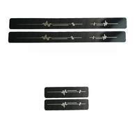 4 Pièce Protecteur Seuil De Porte Voiture pour Renault Megane 4 (Phase II) Grandtour 2020, Acier Inoxydable Bienvenue Pédale Anti-Rayures Antidérapant Accessoires, Carbon Fiber Black