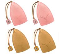 4 Piece Sacs à Clés en Cuir, Etui Créatif à Extraction de Clé, Mignon Sac à Clés Portable, Porte-Clés pour Voiture, Grand Etui à Clés, Portefeuilles de Clés de Voiture en PU, pour Hommes Femmes