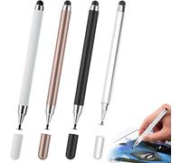 4-Piece Stylus Pen, 2-in-1 Stylus for iPad Samsung Tablet Smartphone, Highly Sensitive and High Precision Touch Stylus