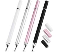 4 Piece Stylus Pen 2 in 1 Tablet for Touch Screens Para and Mobile Phones, Pen for iPad, iPhone, Samsung, Huawei etc
