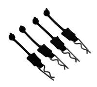 4 Pièces 1/10 Boulon de Coque de Voiture RC, Pince de Boulon de Coque de Voiture RC Pinces de Carrosserie de Modèle de Voiture Compatibles avec la Voiture SCX10 GEN8 RC(le noir)