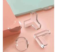 4 pièces/10 pièces enfants bébé sécurité Silicone protecteur Table coin bord Protection couverture enfants Anticollision bord gardes Heart-L-10pcs