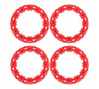 4 Pièces 10 Pouces ATV Enjoliveur de Roue Protection de Moyeu Décor Capuchon de Jante Couverture de Jante de Roue Décoration en Plastique Anti-Rayures Look Sportif pour Go Kart
