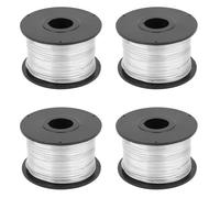 4 pièces 110 m 0,8 mm fil d'attache en acier, fil de machine à attacher automatique, fil d'acier à faible teneur en carbone avec processus spécial, flexible et doux pour une