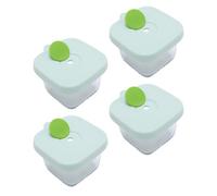 4 Pièces 140 Ml de Stockage de Nourriture pour Enfants Récipient de Nourriture pour Enfants 2.44x3.54in Boîte en Verre Récipient de Stockage de Nourriture Conteneurs de Collation