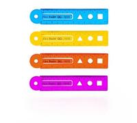 4 Pièces 15/20/30 Cm Règle Pliable Flexible Mesure Droite Douce Pour Le Bureau De La Classe D'école