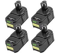 4 Pièces 18V 8000mAh Remplacement pour Ryobi 18V Batterie Compatible pour Ryobi Batterie P108 RB18L50 RB18L40 RB18L25 BPL-1815 BPL-1820G BPL18151 BPL1820 P105 P107 avec Indicateur LED