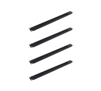 4 Pièces 1U 19 Pouces Rack Mount Plaque D'Obturation Montage En Rack Blanc Brosse Réseau Panneau Serveur Armoire Gestion des Câbles