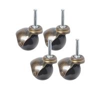 4 pièces 2 pouces roulette à bille avec tige Bronze Vintage Antique pivotant for meubles canapé chaise armoire