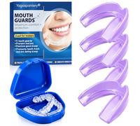 4 Pièces 2 Tailles Gouttière Anti Ronflement, Anti Grincement Dent Réutilisable,Améliore La Qualité Du Sommeil, Avec Boîte de Rangement, Les Femmes Hommes,Violetta chiara