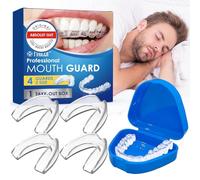 4 Pièces 2 Tailles Gouttiere Dentaire Bruxisme, Protecteurs Buccaux, Gouttiere Dentaire Bruxisme, Anti Grincement Dent, Protege Dent Nuit, Améliore La Qualité Du Sommeil