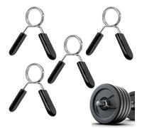 4 Pièces 25mm Pince à Ressort pour Haltères, Verrouillage Barre de Musculation Sécurisé, Stop Disque Acier à Ressort ABS, pour Musculation, Barre de Musculation