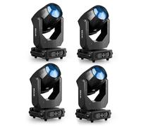 4 pièces 280W 10R Lyre LED RGBW Éclairage de Scène Projecteur, DMX512 lumière de scène 17 Gobos 14 Couleur DJ Lumière Soirée pour Club Bar Disco Party Luminaires
