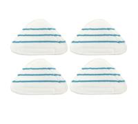 4 Pièces 29x20cm Housse Lingettes pour Balai Vapeur, Housses Lingettes Microfibre pour Balai Vapeur Universel, Nettoyage Efficace des Sols Durs, Accessoires Lavables pour Nettoyeurs Vapeur Triangulair